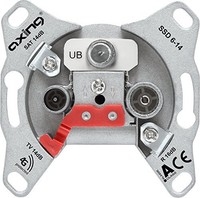 Axing Ssd 6-14 Universal Antenna Socket As Through Socket 14 Db For Catv / Sat Axing Ssd 6-14 Universal Antenna Socket As Through Socket 14 Db For Catv / Sat