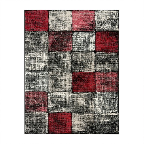 Wohnzimmer Teppich Kurzflor Karos Geometrisches Design Abstraktes Design - Bild 99 von 136