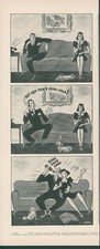 1942 Pepsi Cola Cartoon Couple Couch Dog Photo Album Glasses A/S Kressy Ad L42