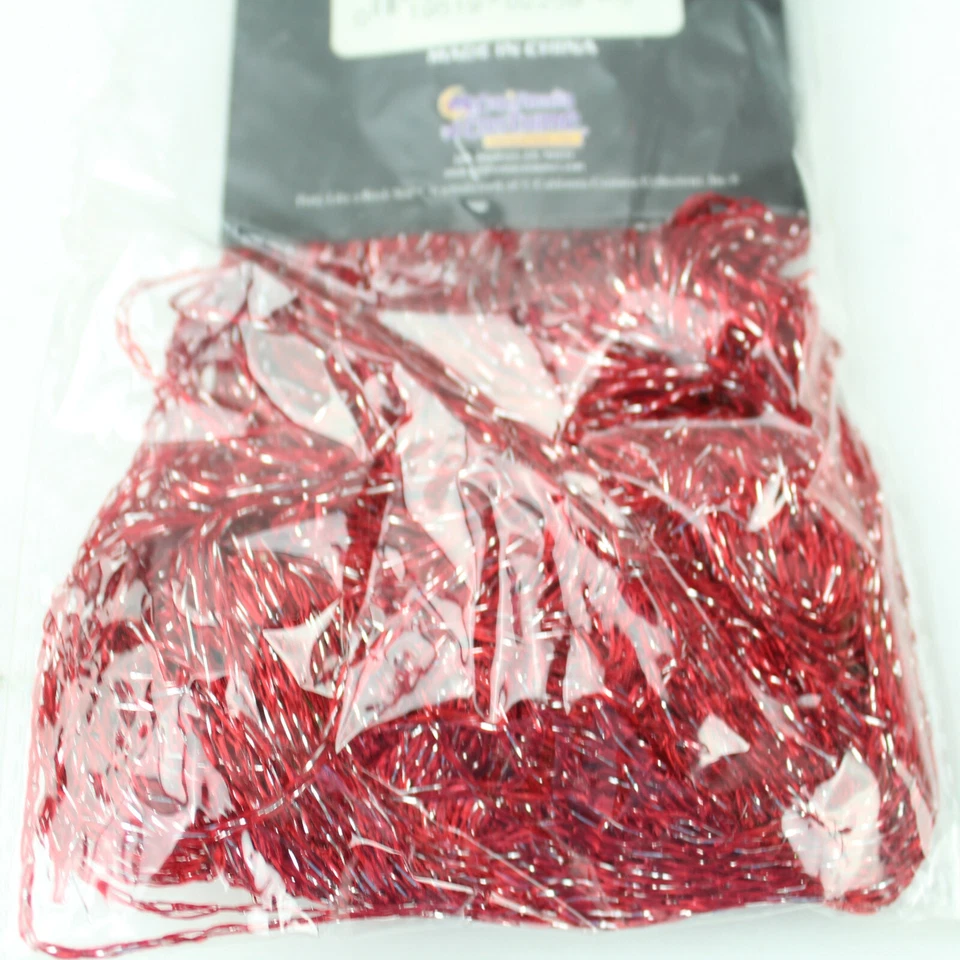 Accesorio Disfraz Rockstar 72" Bufanda Flecos Plata Rojo Novedad Foto 4 de 4