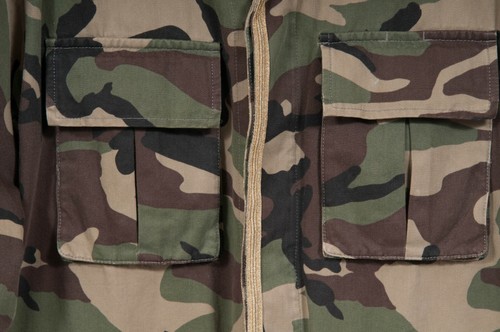 Saint Laurent Men Field Jacket Size 48 M Camoflauge Gold Trim Military Coat Hedi - Picture 4 of 10