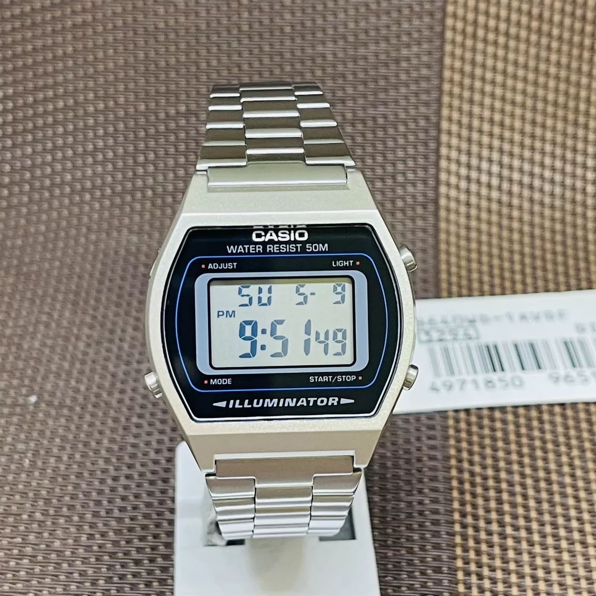 B640WD-1A Vintage Series Illuminator Stainless Steel Band Digital Watch | eBay