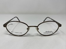 OnGuard OG058 BRN 49-19-135 Brown Metal Full Rim Eyeglasses Frame KI28