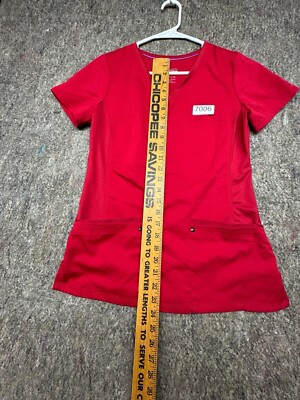 Purple Label Womens Scrub Top by Healing Hands Red Size XS | eBay