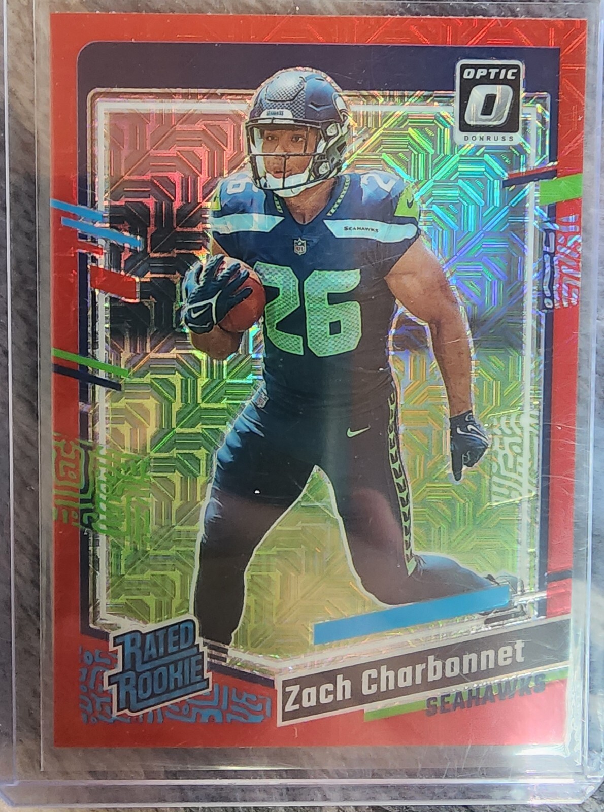 ZACH CHARBONNET 2023 DONRUSS OPTIC RED MOJO RC 294