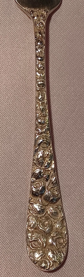 Вилка (S) для салата из чистого серебра Baltimore Rose - Schofield - Изображение 3 из 4