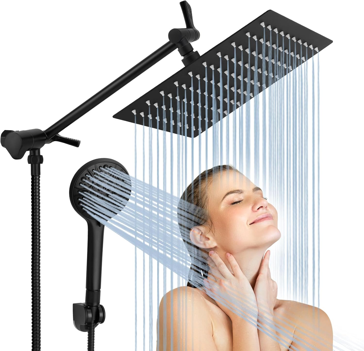 Rain Shower Head with Handheld Spray