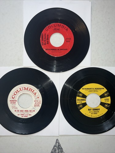 Lot x 3 RAY CONNIFF 45 Somewhere, My Love / Tchaikovsky's First Piano / Oklahoma - Picture 2 of 8