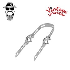 Vintage Lowrider 12" Double Square TWISTED CAGE Fender Brace Chrome Bicycle.