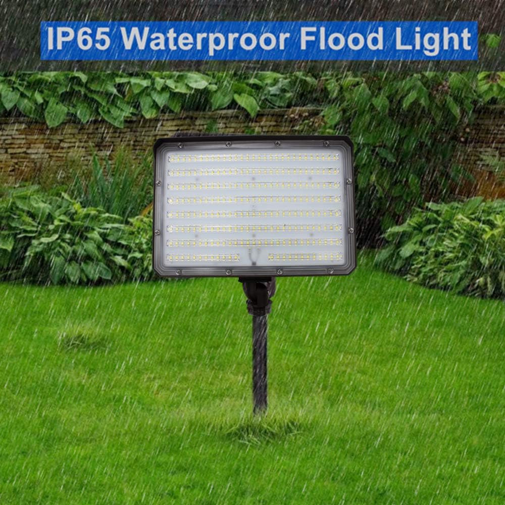 150W Outdoor LED Flood Light Dusk to Dawn with Knuckle, 21000LM 1500W Equivalent