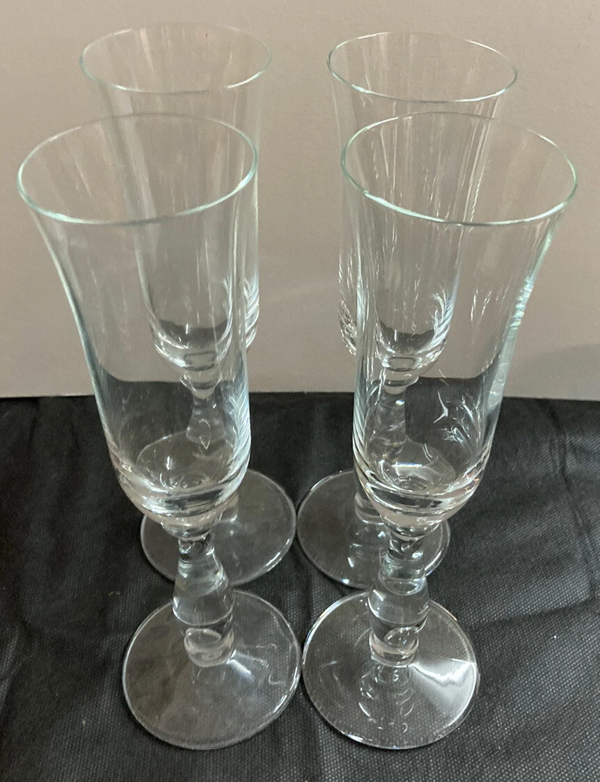 Thick stemmed champagne glasses deals