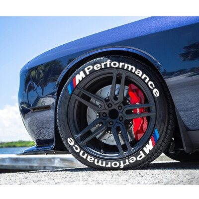 PERFORMANCE Permanent Tire Lettering Sticker 1.25 15-24