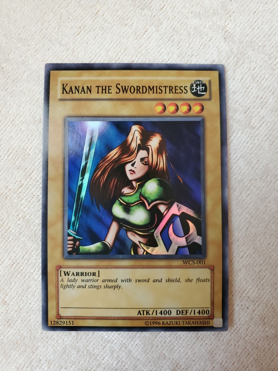 Yu-Gi-Oh! Kanan The Swordmistress WCS-001 Super Rare. Light played 