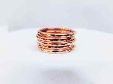 Set of 5 Super Thin Copper Rings, Copper Ring, Stackable Ring, Stacking All size