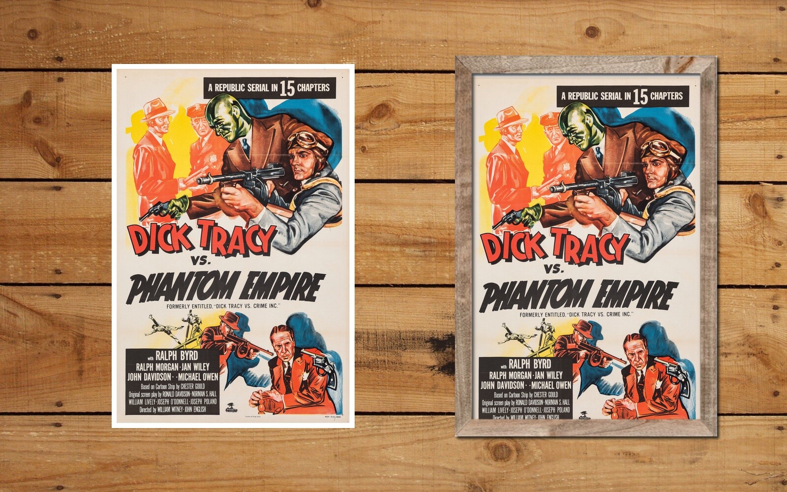 DICK TRACY VS THE PHANTOM EMPIRE - 11"x17"-12"x18" BUY ANY 2 GET ANY 1 ...