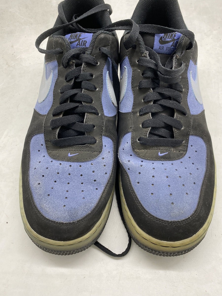 Nike Air Force 1 Low (488298-088 ) Blue/black Suede Men Sz  display picture 1
