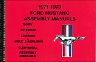 1971 1972 1973 Ford Mustang Assembly Manual set of 6 Book types in 1 Volume