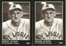 2 CARD 1991 CONLON JIMMY AUSTIN BASEBALL CARD LOT #236