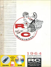 RC Industries 1964 1968 and 1969 Speed Equipment Catalogs  PDF File USB Drive