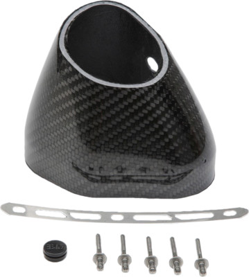 YOSHIMURA END CAP KIT LEFT SIDE R77 LH CF SLASH-CUT YM7-CFL-K NEW
