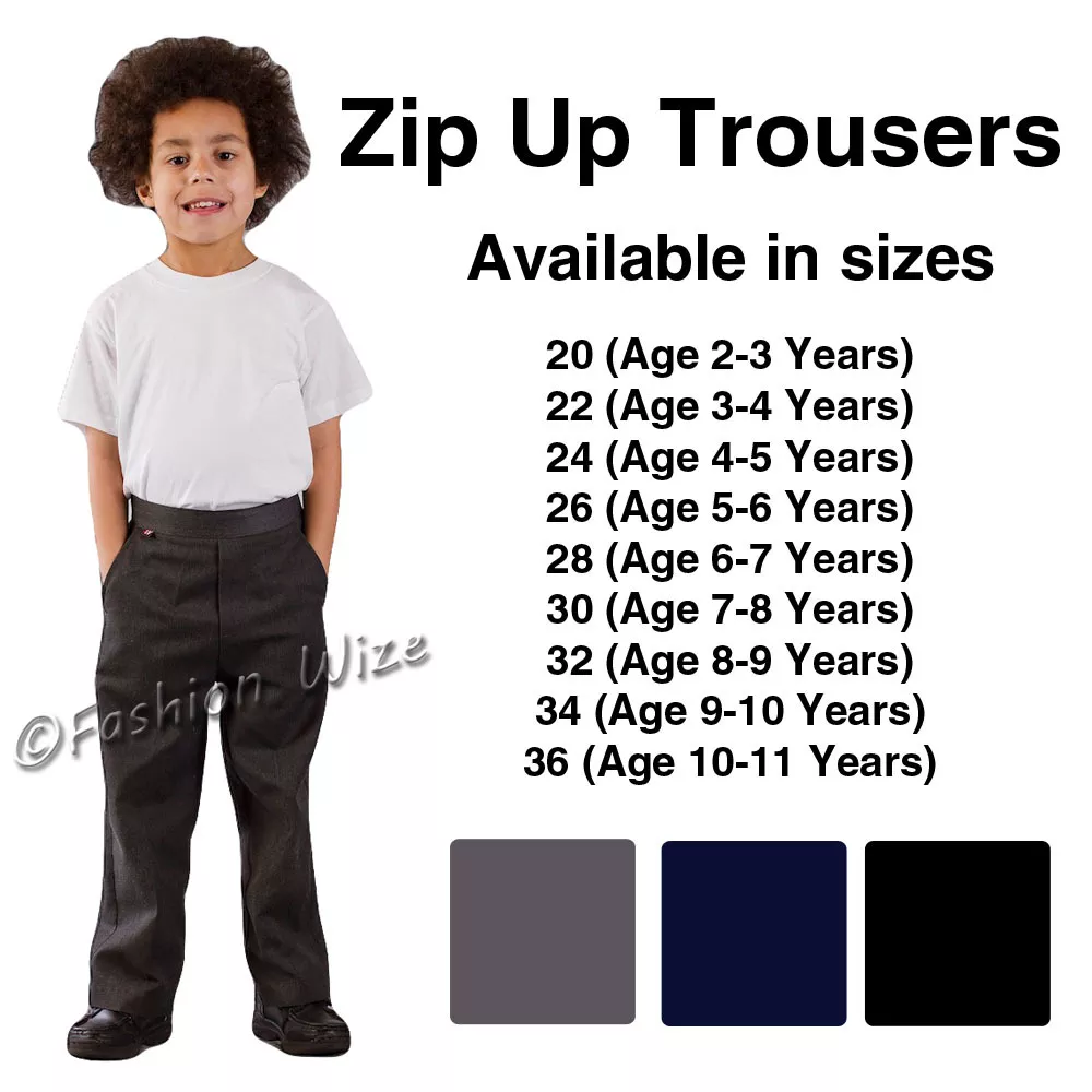 Boys' Super Skinny Longer Length School Trousers (2-18 Yrs)