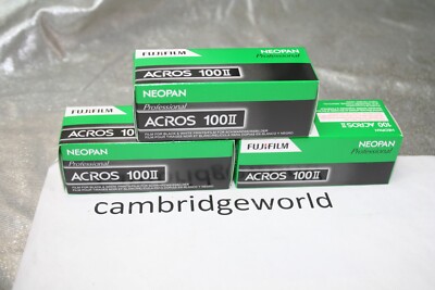 Fujifilm FUJI Neopan 100 Acros II Black &White 120 Roll Film FRESH 6/24 3 ROLLS
