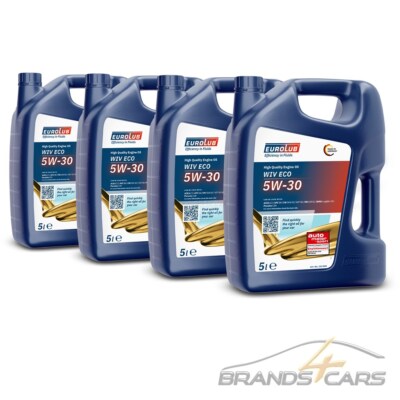 EUROLUB 4x 5 L = 20 LITER WIV ECO SAE 5W/30 MOTOR-ÖL MOTOREN-ÖL 32130108