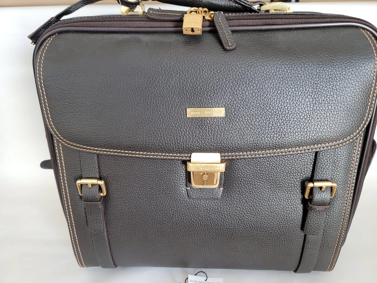 BROOKS BROTHERS leather bag