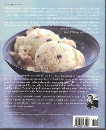 The Ultimate Ice Cream Book - Weinstein (SC, 1999, 1st Ed, Brand New) - Imagen 2 de 2