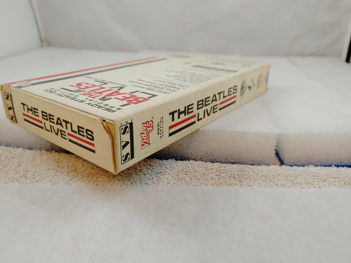 「THE BEATLES LIVE BEST」VHS The Beatles Live VHS Classic Rock SVS Video 45 Ready Steady