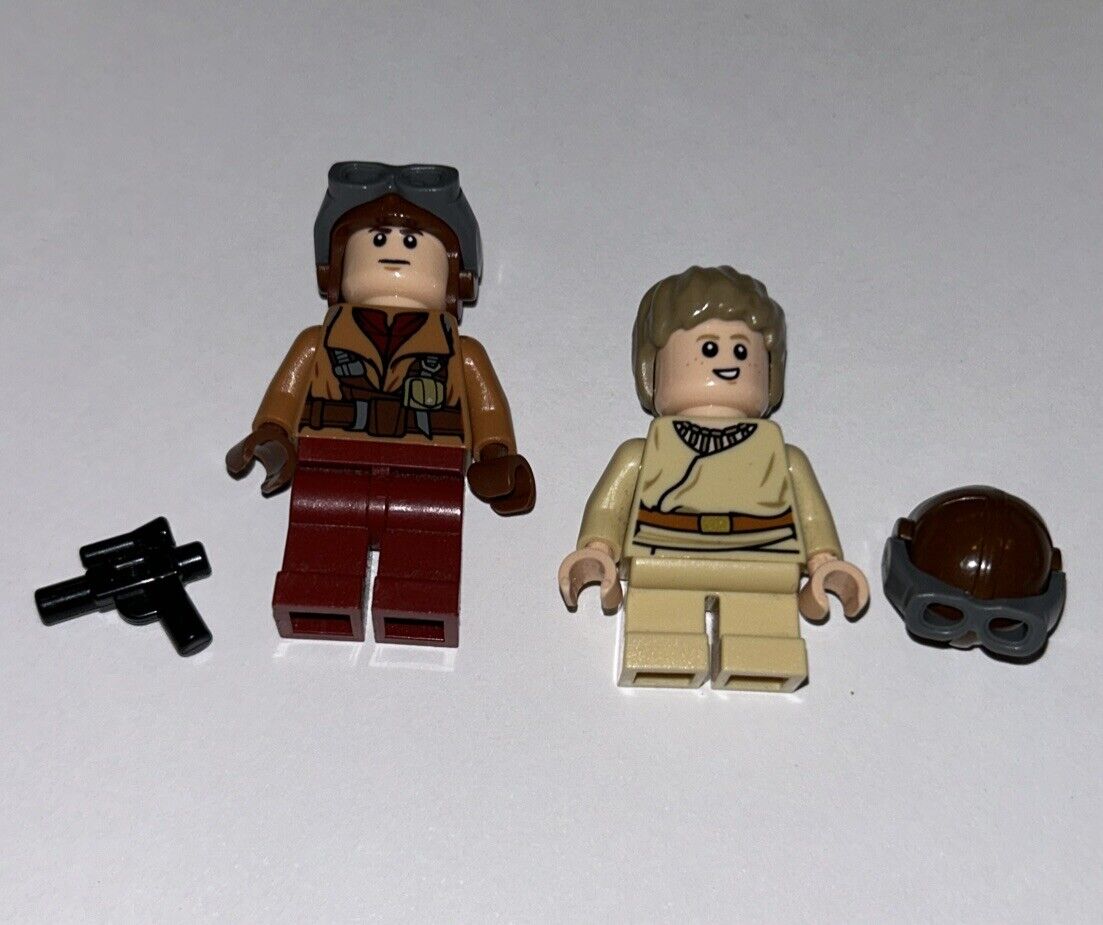 Lego Star Wars Minifigure Lot - Young Anakin Skywalker / Naboo Pilot 75092