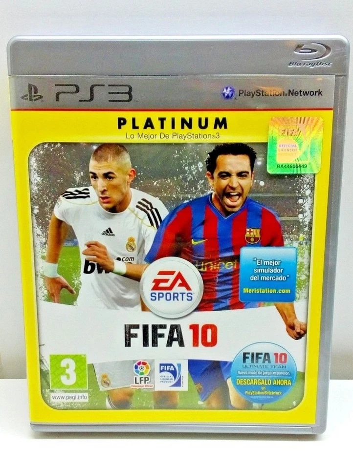 FIFA10 PLATINUM  EA SPORTS PS3 FIFA 10 PLAYSTATION 3, foto 1 de 3