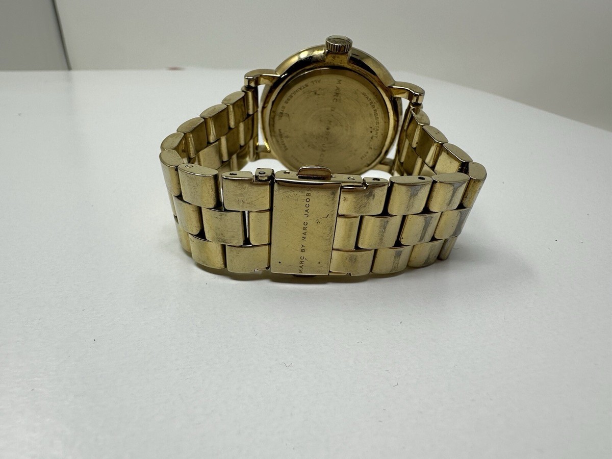 Marc Jacobs MBM3355 Watch Marc Jacobs MBM3355 Baker Black Dial Gold Tone Stainless  main image 2