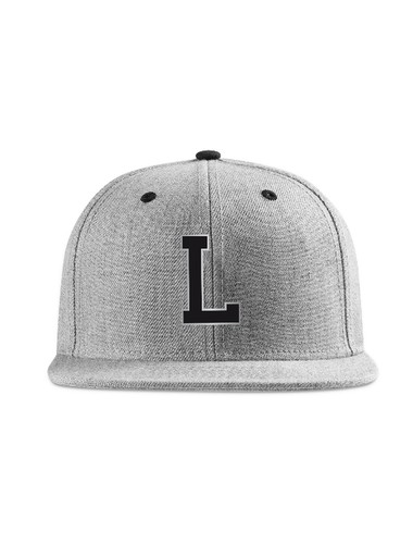 Mstrds Letter Snapback Cap Heather Grey Youth Basecap Hat Kids Cap Letters - Picture 11 of 11