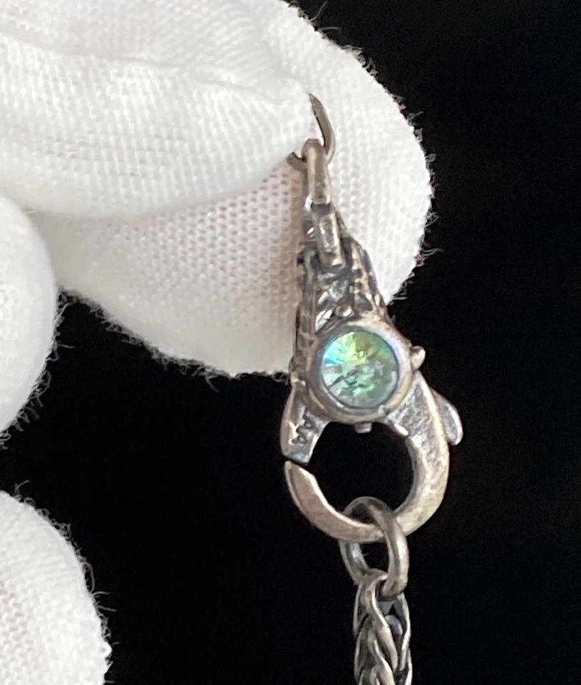 TROLBEAD 分色玻璃锁纯银手链 带小饰品 已停产 正品 — 第 3/4 张图片