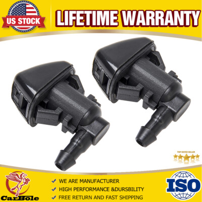 2 Pack Car Auto Window Windshield Washer Spray Wiper Sprinkler Nozzle Universal