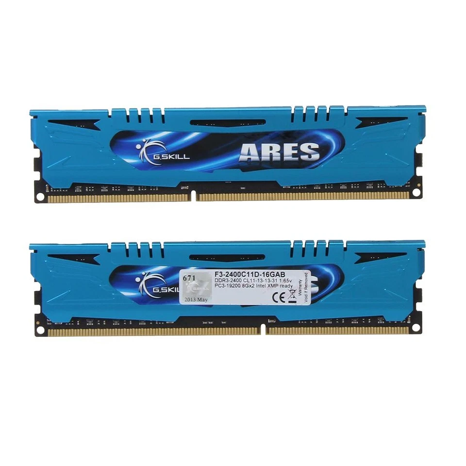 G.Skill ARES 16GB 2x8GB OC DDR3 2400MHz PC3-19200U CL11 240Pin DIMM Memory SDRAM - Image 3 of 4