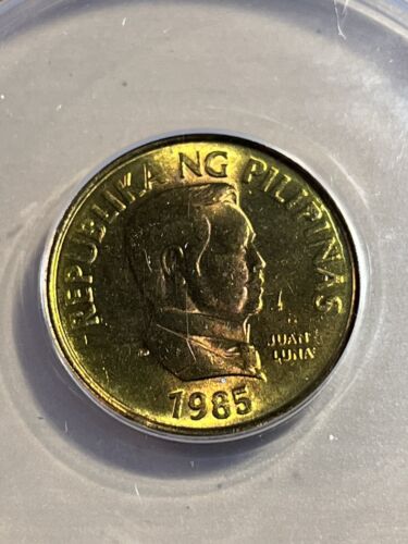 1987 Philippines 25 Sentimos Graded MS67 by ANACS - Picture 1 of 4