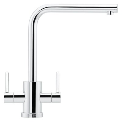 Franke Krios drehbarer Auslauf Doppelhebel Küchenspüle Mixer Wasserhahn in poliertem Chrom