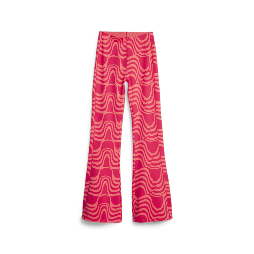 Брюки с рисунком Puma Winter Rink T7 Женские розовые повседневные спортивные брюки 62085947