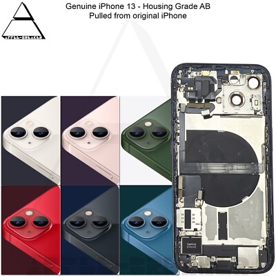 Genuine Apple iPhone 13 Rear Back Chassis Housing With Parts Grade AB ...