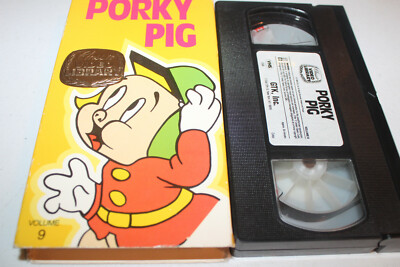 Porky Pig Classic Video Library Volume 9 (VHS 1989) Get Rich Quick - We Combine 