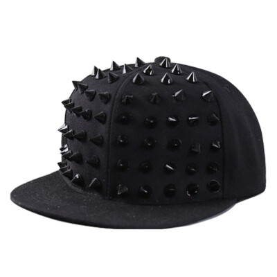 Baseball Cap Snapback Spike Mütze Herren Damen Punk Igel Hüte Hip Hop Spiky Caps