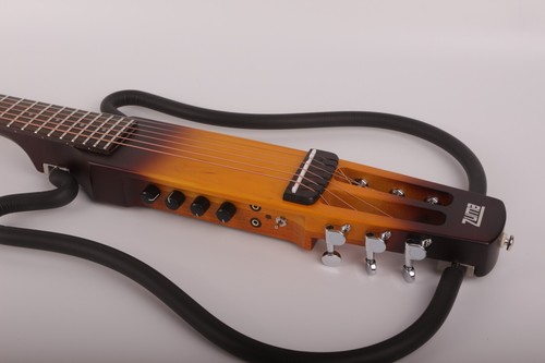 Elektrische akustische Reise tragbare Gitarre eingebauter Effekt Delay Hall Kopfhörer - Bild 10 von 16