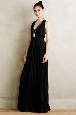 NWT Anthropologie MAEVE Black YUMA MAXI DRESS Size 2 Basketweave Empire |  eBay