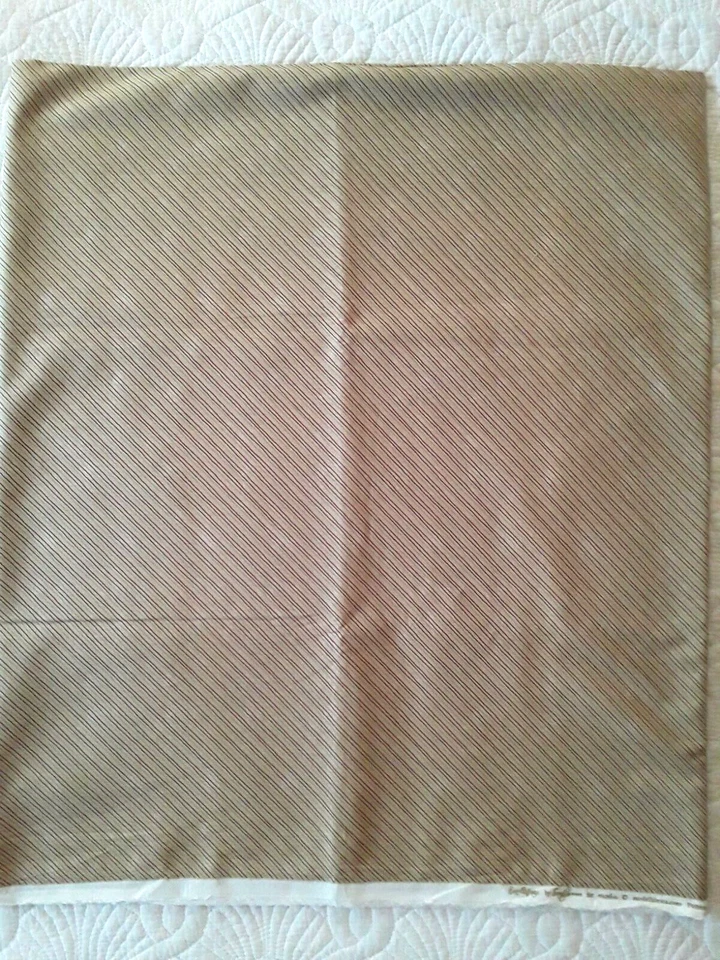 Moda Everlastings Sandy Gervais Fabric Tan Red Brown Stripes 44 x 2 Yds 17691 - Image 2 of 4