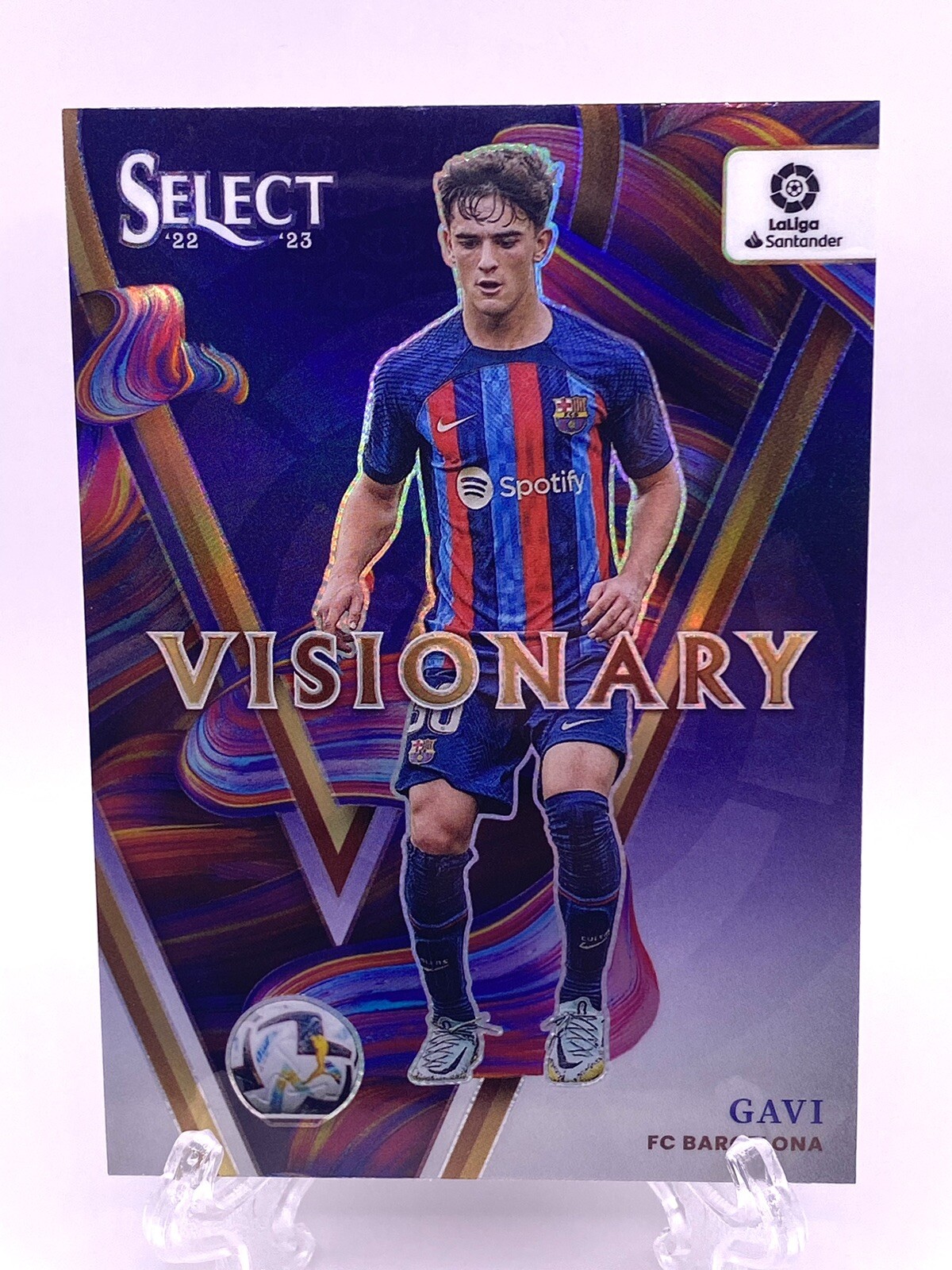 2022-23 Panini La Liga Select Visionary Variation GAVI #7 FC Barcelona RARE