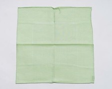 Zilli 100 New 100 Cotton Lime Green Zilli Print Handkerchief Hand Made 15.5"