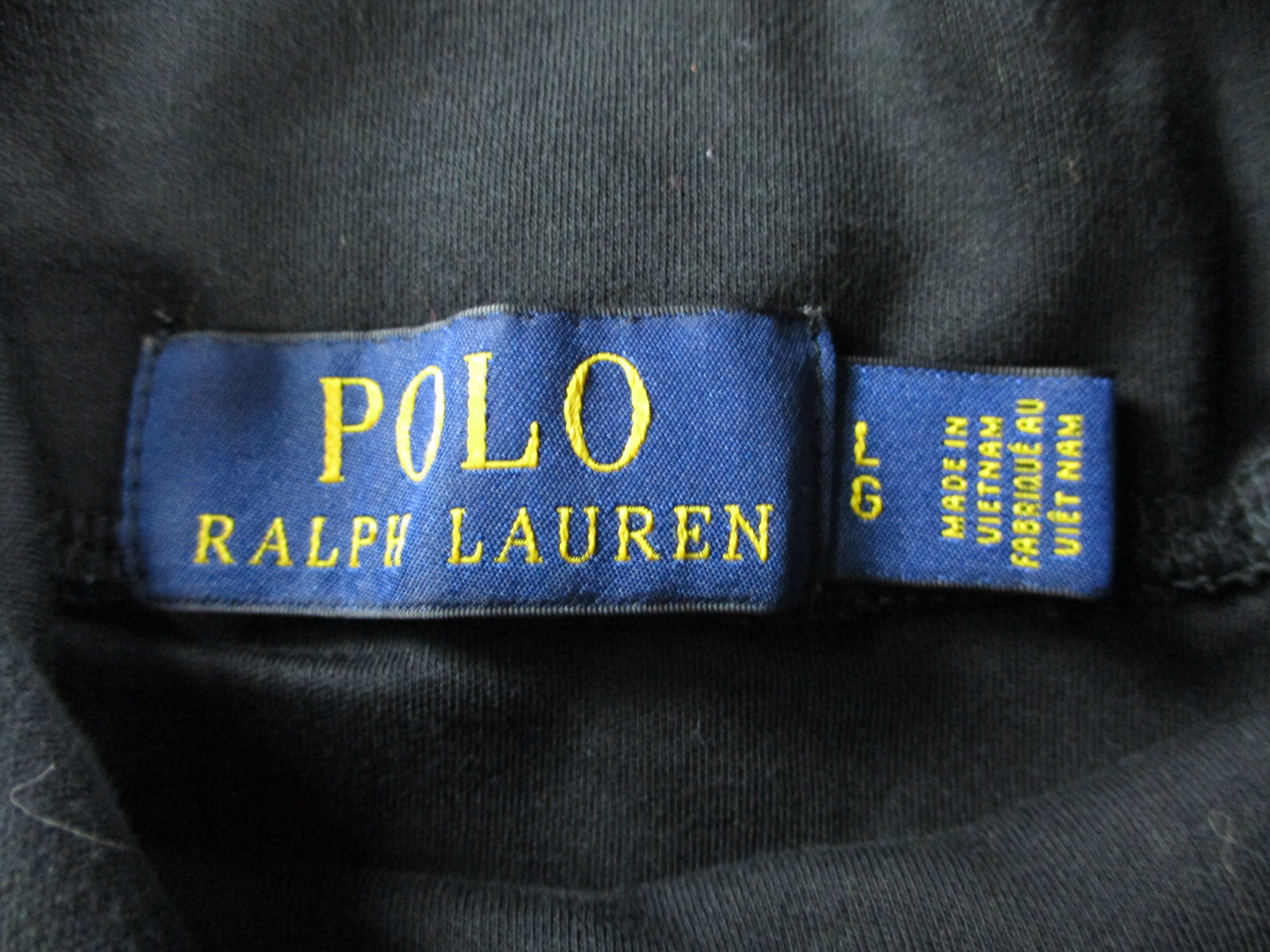 Polo Ralph Lauren uomo grande nera grigia pony collo alto manica lunga casual