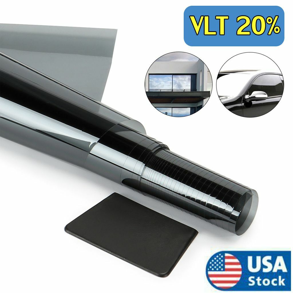 3M Uncut Window Tint Roll - 35% VLT, 20ft X 10ft, Metalized Film For Car & Home, Heat Repellent & Easy Install